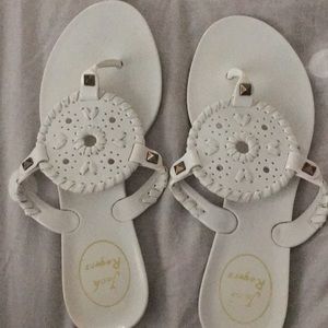Sandals, white Jack Rogers